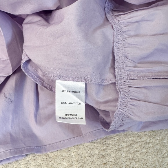 NWT sugar lips purple lavender levy button down shift dress - Picture 9 of 9